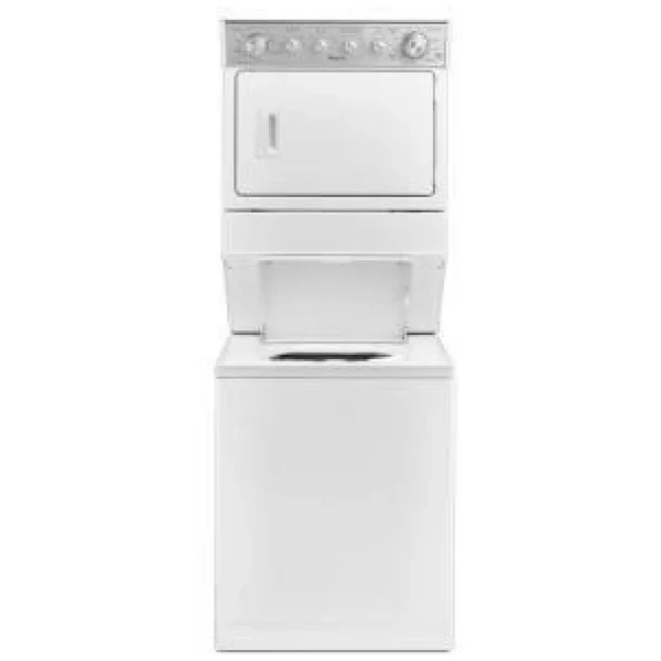 Whirlpool YWET4027HW 27 1/4 inch Width Washer & Dryer Set, Contains Agitator, White colour