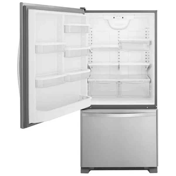 Whirlpool WRB329LFBM Bottom Freezer Refrigerator, 30 inch Width, ENERGY STAR Certified, 18.5 cu. ft. Capacity, Stainless Steel colour - Image 4