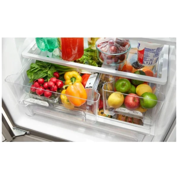 Whirlpool WRF560SEHZ French Door Refrigerator, 30 inch Width, 19.7 cu. ft. Capacity, Stainless Steel colour - Image 10