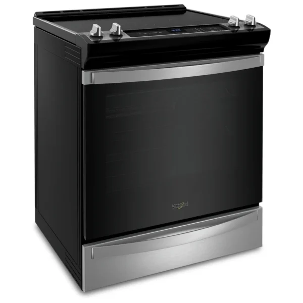 Whirlpool YWEE745H0LZ Electric Range, 30 inch Exterior Width, Self Clean, Convection, 5 Burners, 6.4 cu. ft. Capacity, Storage Drawer, Air Fry, 1 Ovens, Stainless Steel colour - Image 2