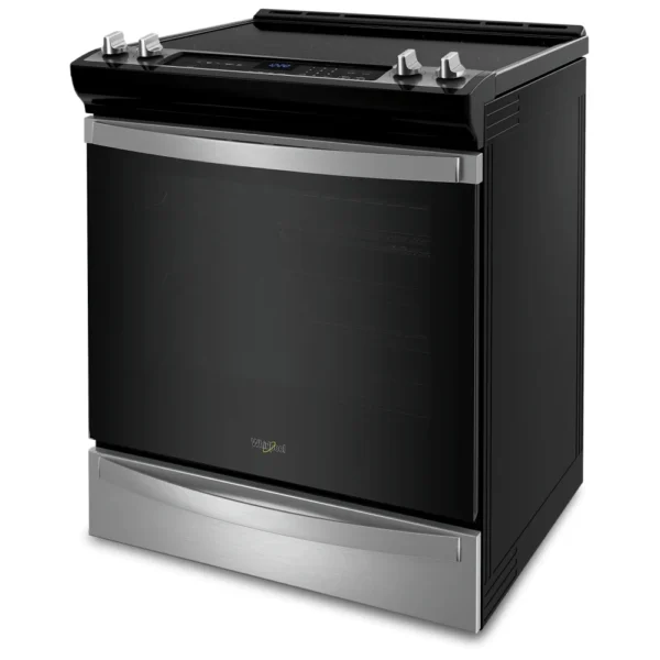 Whirlpool YWEE745H0LZ Electric Range, 30 inch Exterior Width, Self Clean, Convection, 5 Burners, 6.4 cu. ft. Capacity, Storage Drawer, Air Fry, 1 Ovens, Stainless Steel colour - Image 3