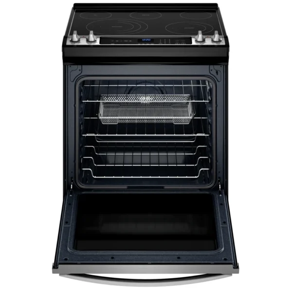 Whirlpool YWEE745H0LZ Electric Range, 30 inch Exterior Width, Self Clean, Convection, 5 Burners, 6.4 cu. ft. Capacity, Storage Drawer, Air Fry, 1 Ovens, Stainless Steel colour - Image 4