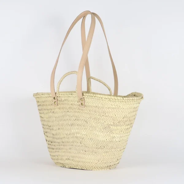 Straw Tote Bag, Strap Reusable Grocery Bag, Woven Bag - Image 2