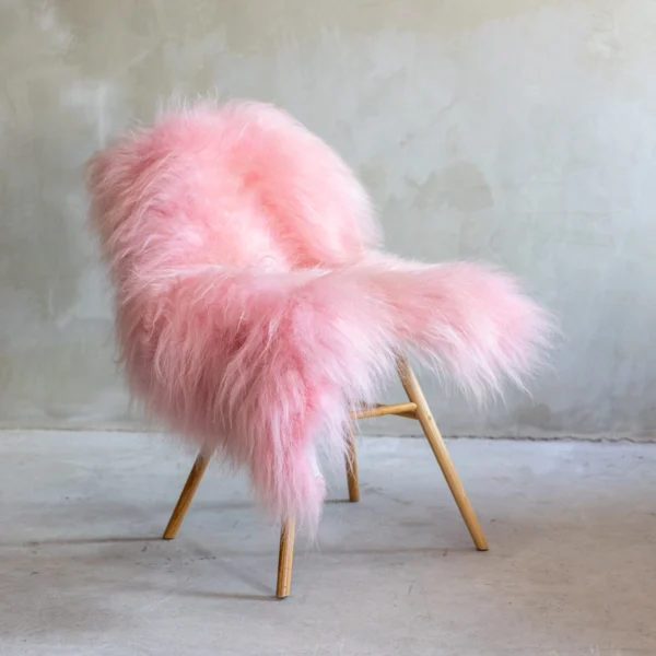 Icelandic Sheepskin Dyed |  Color  light pink