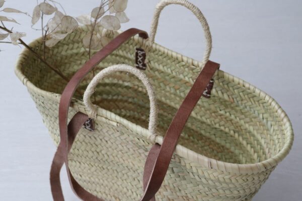 Straw Tote Bag, Strap Reusable Grocery Bag, Woven Bag - Image 6