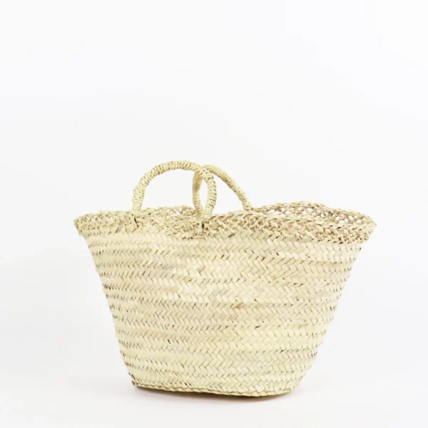 French Basket, Straw Tote Bag, Grocery Bag, Woven Bag - Image 3