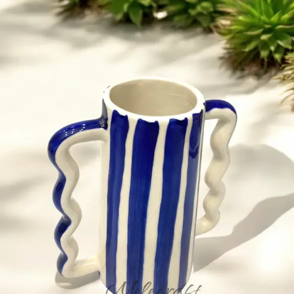 Moroccan Ceramic Mug – Handcrafted Artisan Design - Image 2